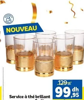 Service à thé brillant