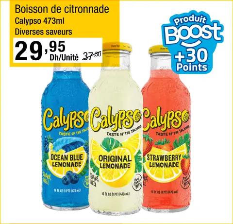Boisson de citronnade Calypso 473ml Diverses saveurs