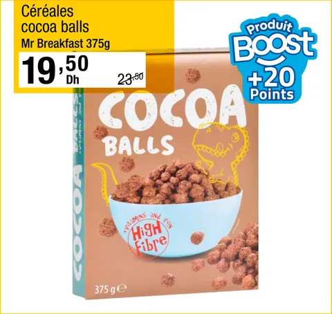 Céréales cocoa balls Mr Breakfast 375g