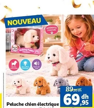 DE DE Peluche chien électrique