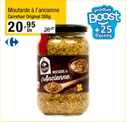 Moutarde à l’ancienne Carrefour Original 350g