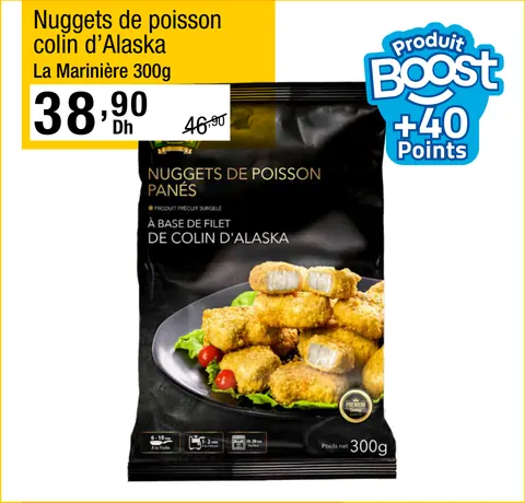 Nuggets de poisson colin d’Alaska La Marinière 300g