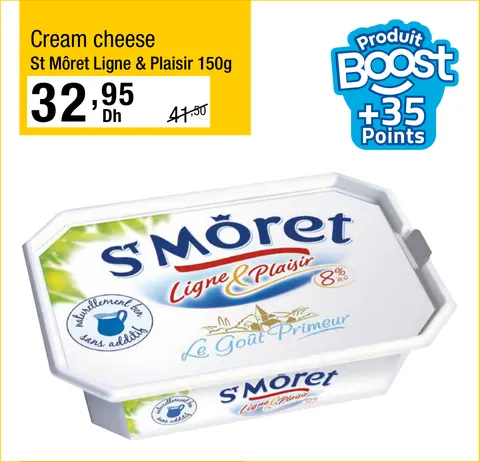 Cream cheese St Môret Ligne & Plaisir 150g