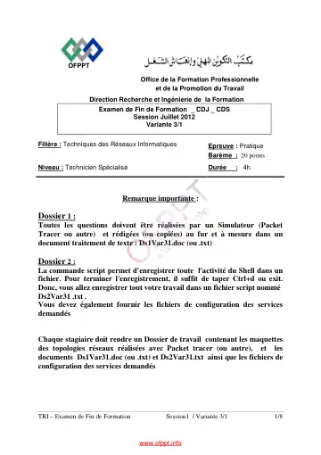 Première page : TRI FF PR V7 2012