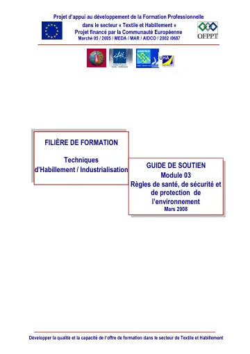 Première page : GS THI 03 Règles sst