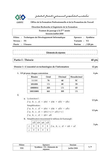 Première page : 18.6 NTIC TDI Ex Passage Synthèse V2