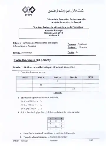 Première page : 2018 TMSIR SYN