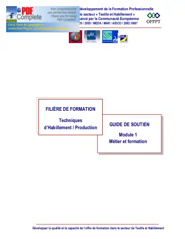 Première page : GS PR 01 Metier et formation
