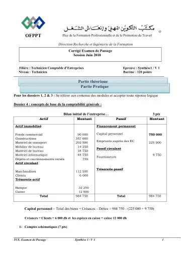 Première page : 18.6 AGC TCE Ex Passage Synthèse V1