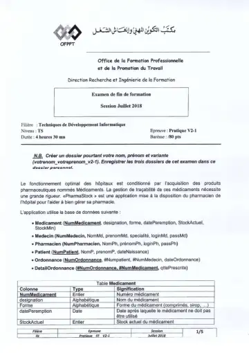 Première page : 2018 TDI P J2