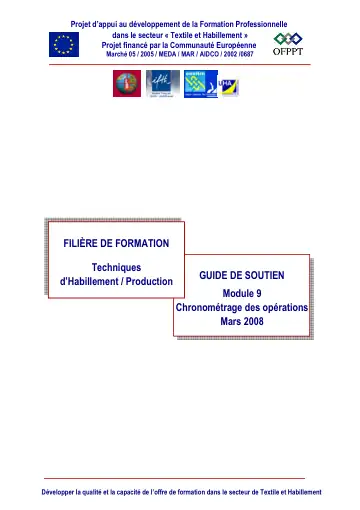 Première page : GS PR 09 Chronometrage des operations
